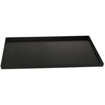Schwarzes Stahlblech 600x400, gerader Rand 20 mm (600x400x20mm)