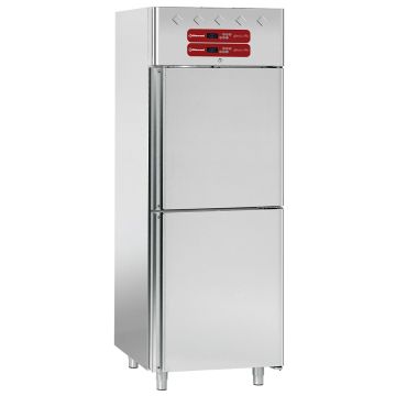 Tief-/Kühlschrank 2x 350 Liter, 2x 1/2 Türen GN 2/1 (770x820x2025mm)