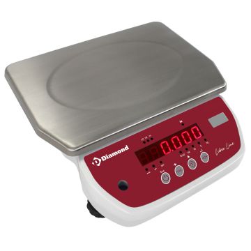 Elektronische Waage aus Edelstahl, 6Kg x 1g (255x290x105mm)