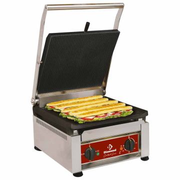 Kontaktgrill "HOHE LEISTUNG", emaillierte Platten (410x620x340mm)