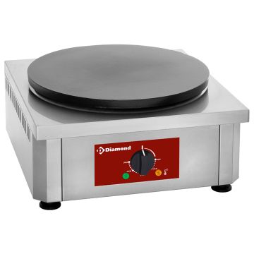 Elektro Crepiere, hohe Leistung, Ø 400mm "emailliert" (450x500x240mm)
