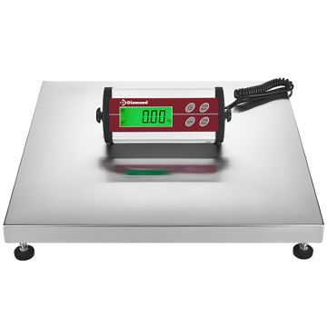 Elektronische Edelstahl-Wippe, 150Kg x 50g (500x500x78mm)