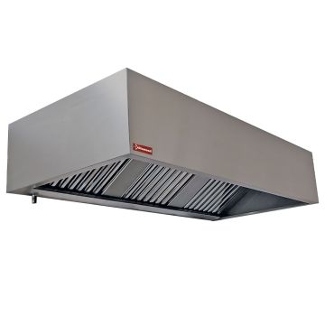Wanhaube 2 Labyrinthfilter 500x500 mm (1500x950x400mm)