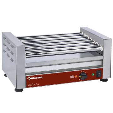 Elektro Würstchengrill mit 7 Rollen (545x320x240mm)