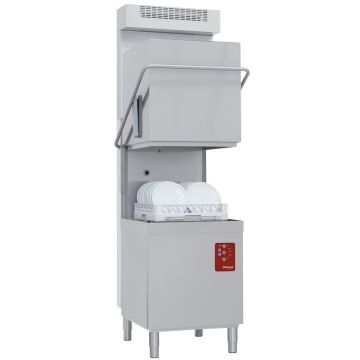 Haubenspülmaschine, Körbe 500x500 mm + Dampfkondensator-Wärmerückgewinnung (710x800x1520mm)