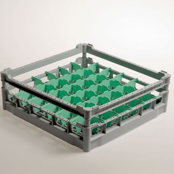 Korb 36 Gläser Ø 73 mm, h130 mm, Polyprop. (500x500x170mm)