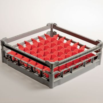 Korb 49 Gläser Ø 63 mm, h130 mm, Polyprop. (500x500x170mm)