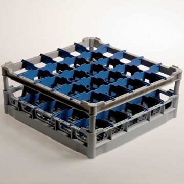 Korb 25 Gläser Ø 90 mm, h165, Polyprop. (500x500x210mm)
