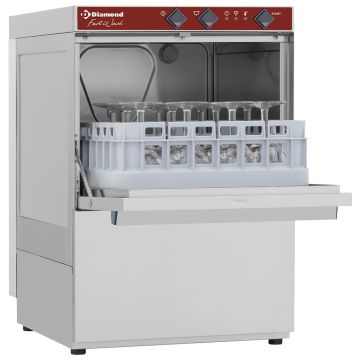 Gläserspülmaschine, quadratischen Korb 350x350 mm (400x510x595mm)