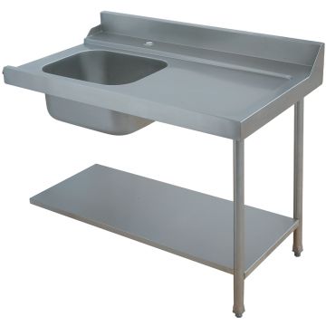 Einlauftisch "rechts" (alle Modelle) (1200x715x850mm)