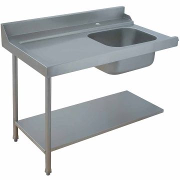 Einlauftisch "links" (alle Modelle) (1200x715x850mm)