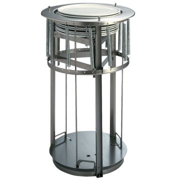 Neutrale Hebevorrichtung für Teller, Kapazität 40-50 Ø 240 - 340 mm (451x451x730mm)