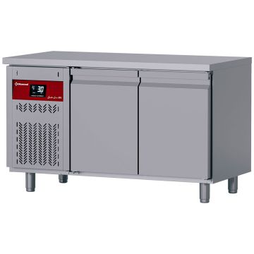 Umluft - Kühltisch , 2 Türen GN 1/1, 260 Lit. Motor links (1380x700x850mm)