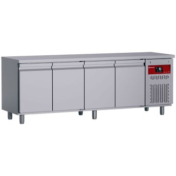 Umluft- Kühltisch, 4 Türen GN 1/1, 550 Lit. (2295x700x850mm)