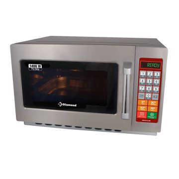 Mikrowellenofen aus inox, (GN 2/3), 1400 W. (34 Lt), digital (553x488x343mm)