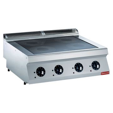 Elektroherd, 4 Induktionskochfelder -TOP- (800x700x250mm)