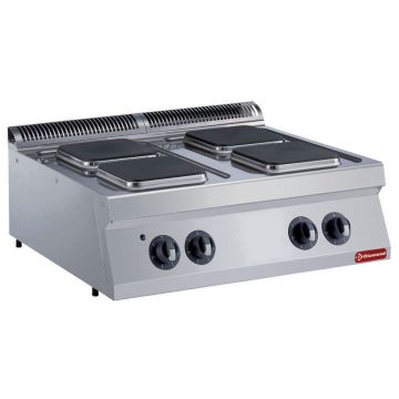 Elektro Plattenherd mit 4 rechteckige Kochplatten -TOP- (800x700x250mm)