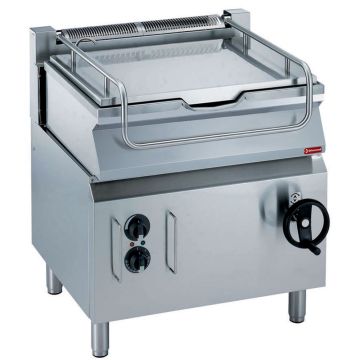 Elektro Kippbratpfanne, Becken aus ‘’Duomat’’ 60 Liter auf Unterbau (800x700x850mm)