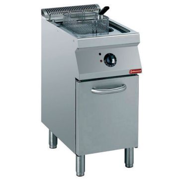 Elek. Friteuse, "Y" Becken, 15L, externe Heizelemente auf Unterbau (400x700x850mm)