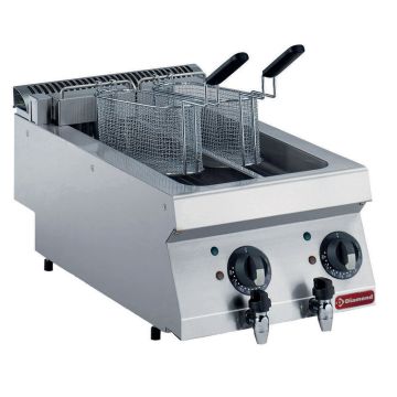 Elektro Friteuse, 2x 5 Liter -TOP- (400x700x250mm)
