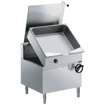 Auto. Elek. Kippbratpfanne, "Duomat" Becken 100 L auf Unterbau (1000x900x850mm)
