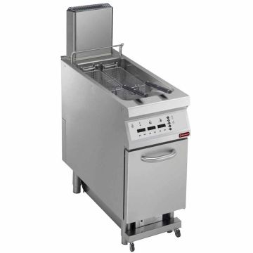 Elek. Friteuse 1 Becken "Y" 23 L, auf Unterschrank, "DIGIT" (400x900x850mm)