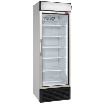 Ausstellungvitrine positiv belüfted 500 Liter, Aufbau mit Licht