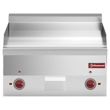 Elektro Grillplatte, glatt "verchromt" -Top- (600x600x280mm)