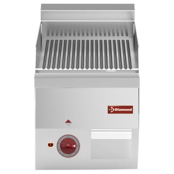 Elektro Grillplatte, gerillt -Top- (300x600x280mm)