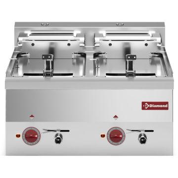 Elektro Friteuse,  S-Powerful, 2 x 10 Liter -Top- (600x600x280mm)