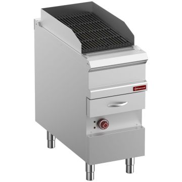 Elektrischer Dampfgrill, "doppelseitiger" Gusseisenrost, Modul 1/2 (400x900x850mm)
