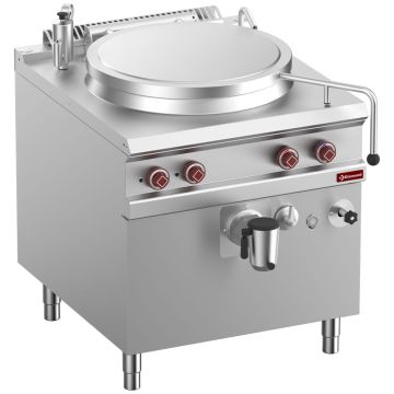 Elektro-Kochkessel, Becken 100 Lit., in direkt beheizt, auf Unterbau (800x900x850mm)