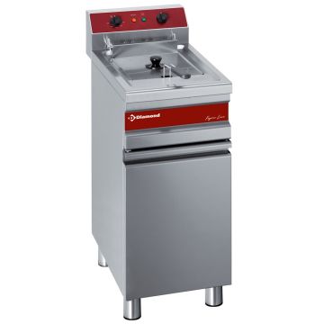 Elektro-Friteuse, 1 Becken für 14 Liter mit Unterschrank (375x655x845mm)