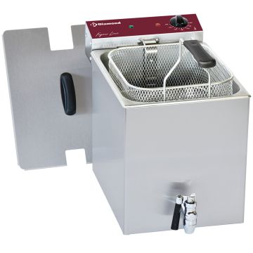 Elektro Tischfriteuse 8 Liter + Ablasshahn (265x445x350mm)