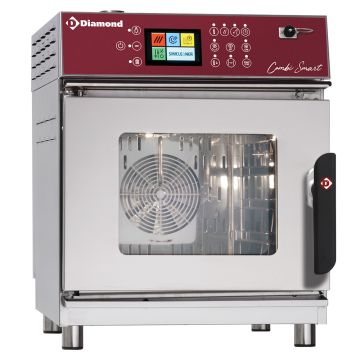 Elektro Ofen Dampf/Konvektion 4x GN2/3 Touch Screen  + Auto-Cleaning (523x666x667mm)