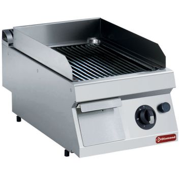 Gas Grillplatte, gerillt -Top- (400x700x250mm)