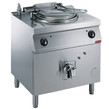 Gas Kochkessel 60 Liter, indirekt beheizt, auf Unterbau (800x700x850mm)