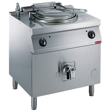 Gas Kochkessel 150 Liter, indirekt beheizt, auf Unterbau (800x900x850mm)