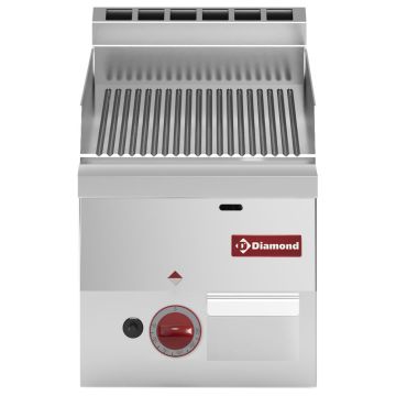 Gas Grillplatte, gerillt -Top- (300x600x280mm)