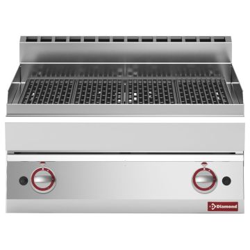 Gas Vapor Grill mit Grillrost aus Gusseisen -Top- (700x650x280mm)