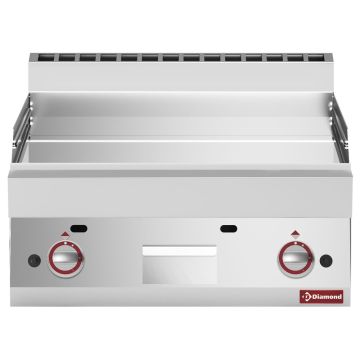 Gas Grillplatte, glatt -Top- hartverchromt "50 µm" (700x650x280mm)