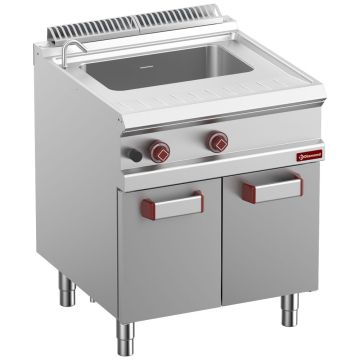 Gas-Nudelkocher, 1 Becken, 40 Lt. (s/Körbe) auf Unterbau (700x700x850mm)