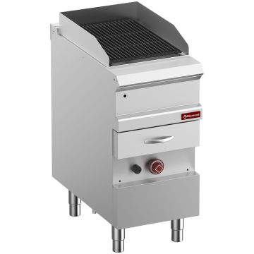 Gas Dampfgrill, "doppelseitiger" Gusseisenrost, Modul 1/2 (400x700x850mm)
