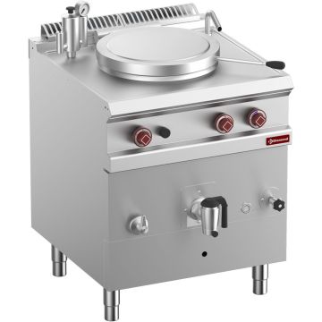Gas-Kochkessel, rund, 50 Liter, indirekt beheizt (700x700x850mm)