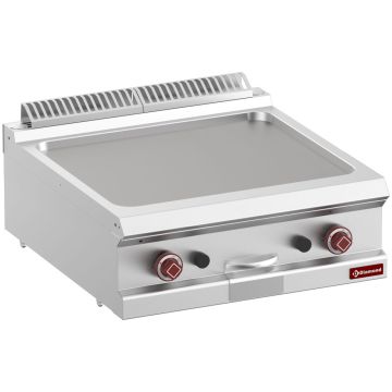 Gas-Grillplatte, glatt, Modul 1/1 -Top- (700x700x250mm)