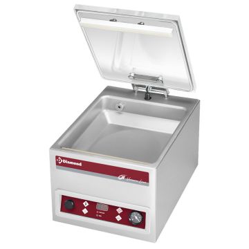 Vakuum-Maschine, Kammer 280x310xh85 mm. - 4 m3/h (317x438x293mm)