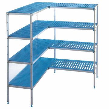 Alu Kühlzellenregal "L" 4 Niveaus für C103A/BF (2235x1845x1750mm)