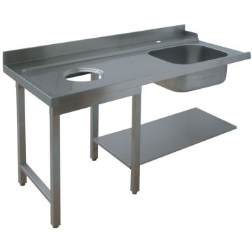 Einlauftisch "links" (1200x700x850mm)