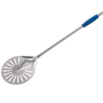 Kleine Schaufel rund aus Edelstahl Ø 200 mm perforiert (200x1690mm)