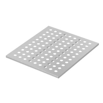 Edelstahl-Rückwandregal für Fach mit Tür (475x550x22mm)